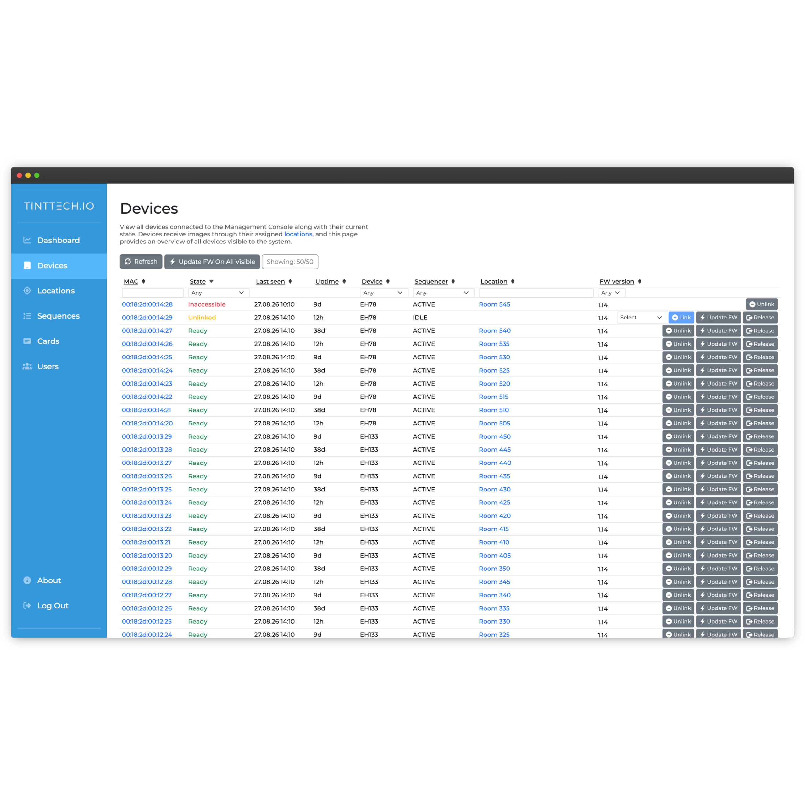 E Ink Display Remote Management Interface and API